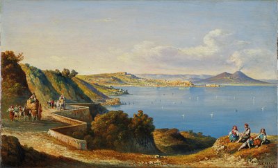 Consalvo Carelli View of Naples by Consalvo Carelli